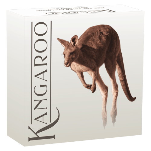 1 oz 2023 Australian Kangaroo High Relief Colourized Silver Coin | Perth Mint