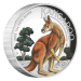 1 oz 2023 Australian Kangaroo High Relief Colourized Silver Coin | Perth Mint