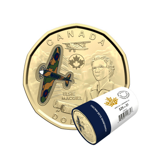 2023 Honouring Elsie MacGill Colourized $1 Coin Roll | Royal Canadian Mint