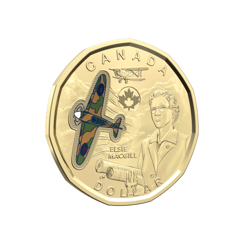 2023 Honouring Elsie MacGill Colourized $1 Coin Roll | Royal Canadian Mint