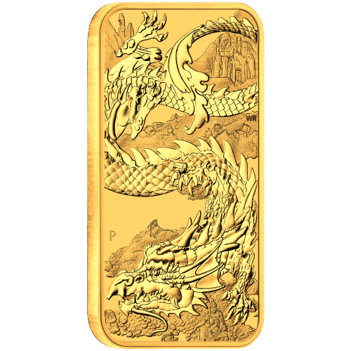 1 oz 2023 Dragon Rectangular Gold Coin | Perth Mint