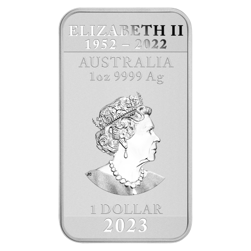 Pièce rectangulaire 1 once d'argent Dragon 2023 | Monnaie de Perth