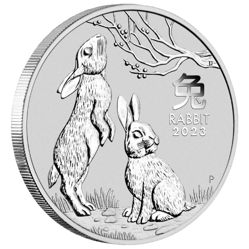 5 oz 2023 Lunar Year of the Rabbit Silver Coin | Perth Mint