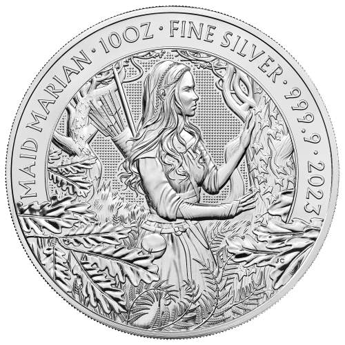 10 oz 2023 Great Britain Myths and Legends: Maid Marian Silver Coin | The Royal Mint