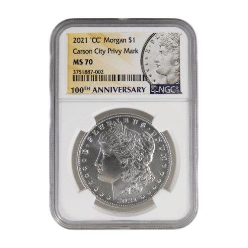 Ensemble de 6 pièces 1 $ en argent MS70 NGC Dollar Morgan et Dollar de la Paix 2021 | Monnaie des États-Unis