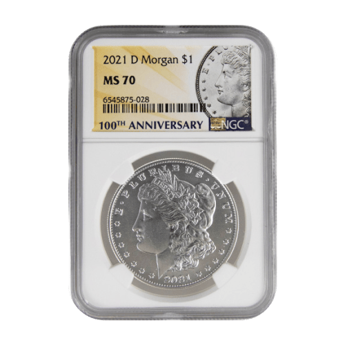 Ensemble de 6 pièces 1 $ en argent MS70 NGC Dollar Morgan et Dollar de la Paix 2021 | Monnaie des États-Unis