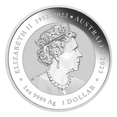 Pièce 1 once d'argent coloré Mythes et Légendes chinois : Dragon rouge et Carpe 2023 | Monnaie de Perth