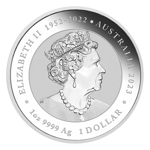 Pièce 1 once d'argent coloré Mythes et Légendes chinois : Dragon vert et Carpe 2023 dans une carte | Monnaie de Perth