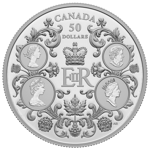 Pièce 5 onces d'argent Règne de la reine Élisabeth II 2022 | Monnaie royale canadienne