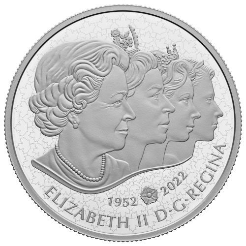 Pièce 5 onces d'argent Règne de la reine Élisabeth II 2022 | Monnaie royale canadienne