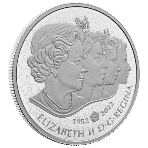 Pièce 5 onces d'argent Règne de la reine Élisabeth II 2022 | Monnaie royale canadienne