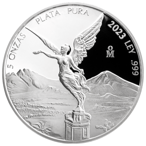 Pièce 5 onces d'argent Libertad mexicaine 2023 | Monnaie mexicaine