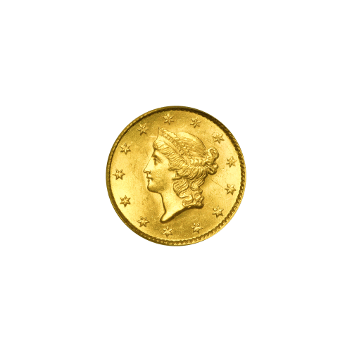 Pièce 1 $ en or MS-64 Tête de Liberté Année aléatoire | Monnaie des États-Unis