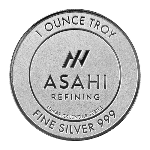 Ronde 1 once d'argent Année lunaire du Dragon 2024 | Asahi Refining