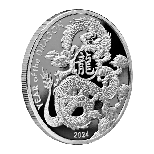 1 oz 2024 Lunar Year of the Dragon Silver Round | Asahi Refining