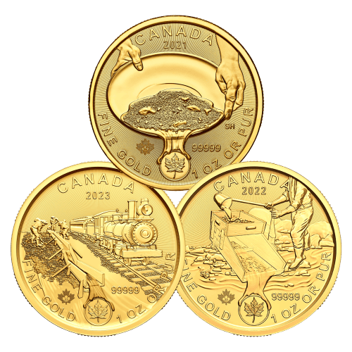 【希少】 LIQUIDE Gold 999本限定 129/999 1 oz Random Year Klondike Gold Rush 99999 Gold Coin (In Capsule