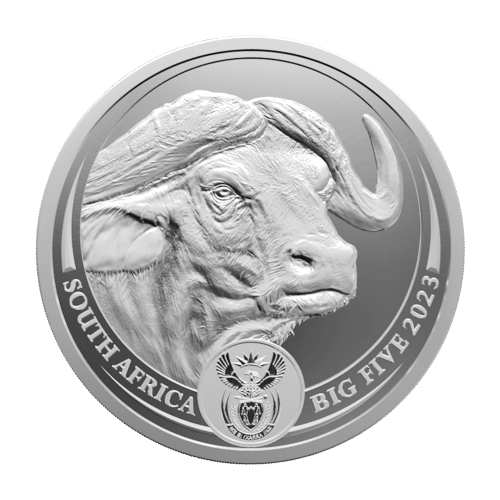 1 oz 2023 Big 5 Series: Cape Buffalo Silver Coin in Card | South African Mint