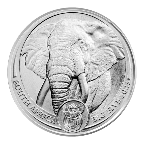 1 oz 2023 Big 5 Series: Elephant Platinum Coin | South African Mint