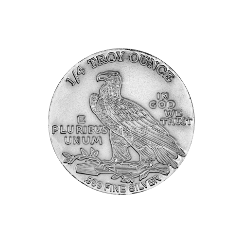 1/4 oz Incuse Indian Silver Round | Silvertowne Mint