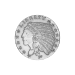 1/4 oz Incuse Indian Silver Round | Silvertowne Mint