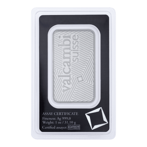 1 oz Silver Bar | Valcambi