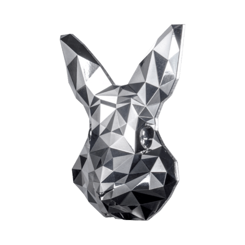 2 oz 2023 South Korean Lowpoly: Rabbit Silver Stacker | KOMSCO