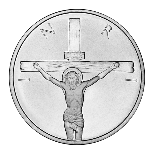 1 oz Crucifixion Silver Round | Silver Shield