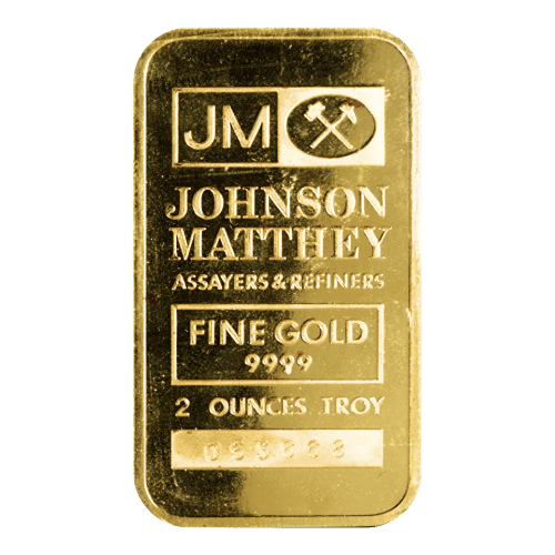 2 oz Gold Bar | Johnson Matthey