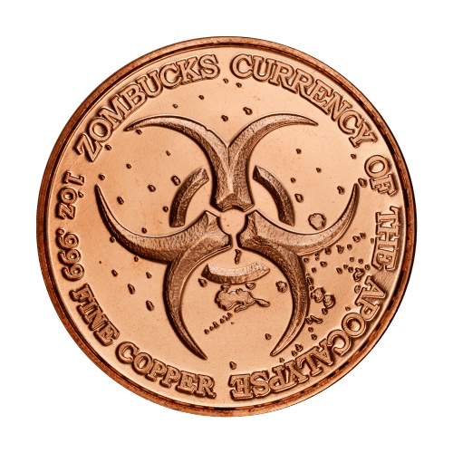 1 oz Zombucks World: Kookaburied Copper Round | Sunshine Minting