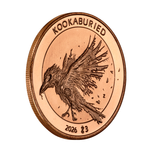 1 oz Zombucks World: Kookaburied Copper Round | Sunshine Minting