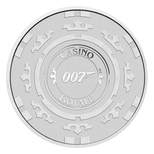 1 oz 2023 James Bond Casino Royale Casino Chip Silver Coin | Perth