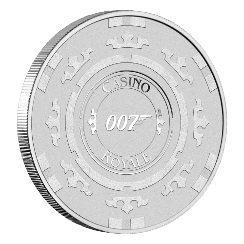 Pièce 1 once d'argent Jeton de casino - James Bond Casino Royale 2023 | Monnaie de Perth
