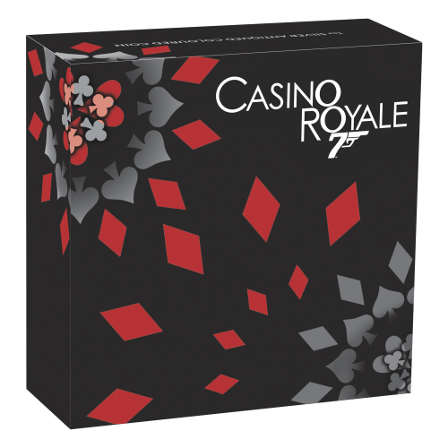 Pièce 1 once d'argent vieilli Jeton casino James Bond Casino Royale 2023 | Monnaie de Perth