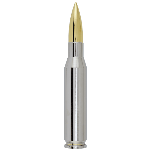 10 oz 0.50 Caliber Bullet Gold and Rhodium Plated Silver Bullet | Silvertowne Mint