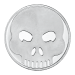 Ronde 1 once d'argent Emoji Crâne | Monnaie de SilverTowne