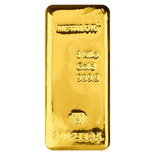 1 kilo Gold Bar | Metalor