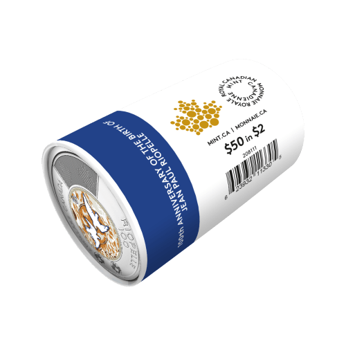2023 100th Anniversary of the Birth of Jean Paul Riopelle Colourized Coin Roll | Royal Canadian Mint