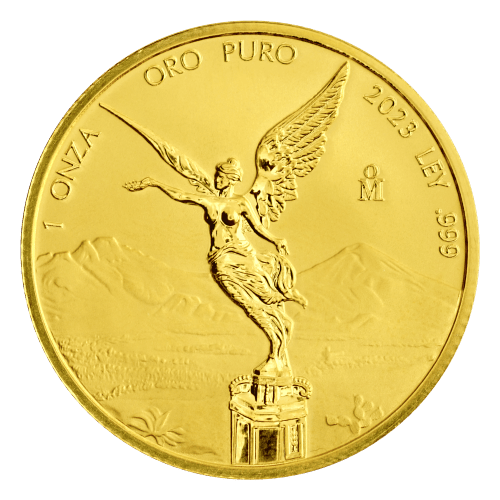 Pièce 1 once d'or Épreuve numismatique inverse Libertad mexicaine 2023 | Monnaie mexicaine