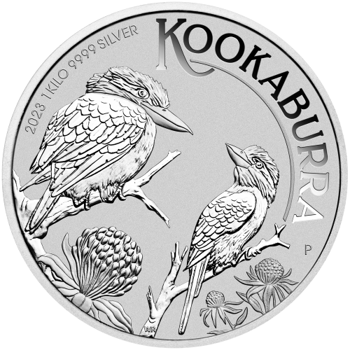 Pièce 1 kilo d'argent Kookaburra australien 2023 | Monnaie de Perth