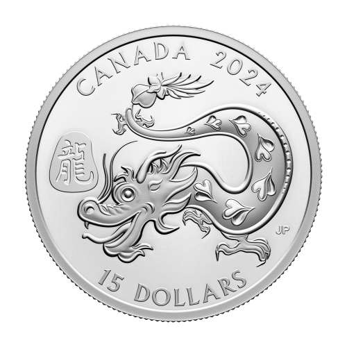 1 oz 2024 Lunar Year of the Dragon Silver Coin | Royal Canadian