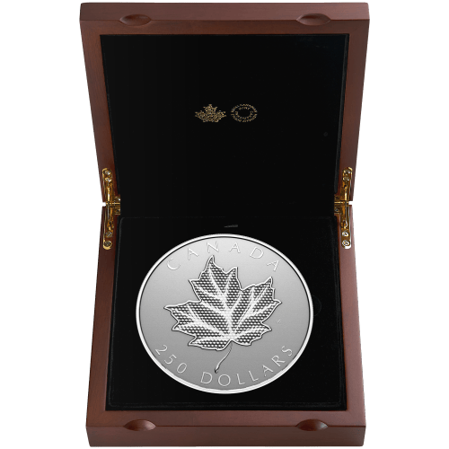 1 kilo 2024 Pulsating Maple Leaf Silver Coin | Royal Canadian Mint
