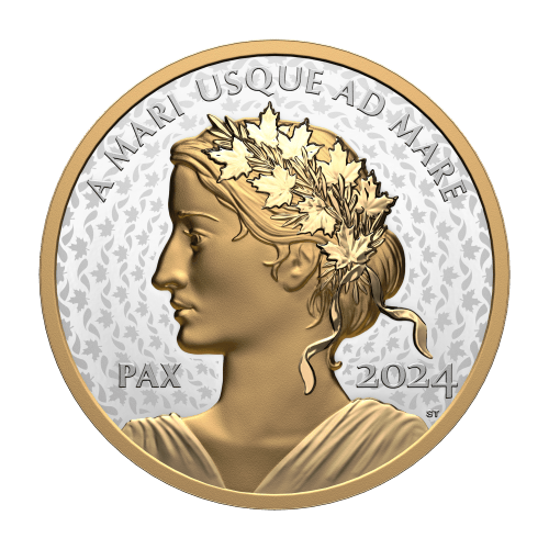 Pièce 1 once d'argent Dollar de la Paix 2024 | Monnaie royale canadienne