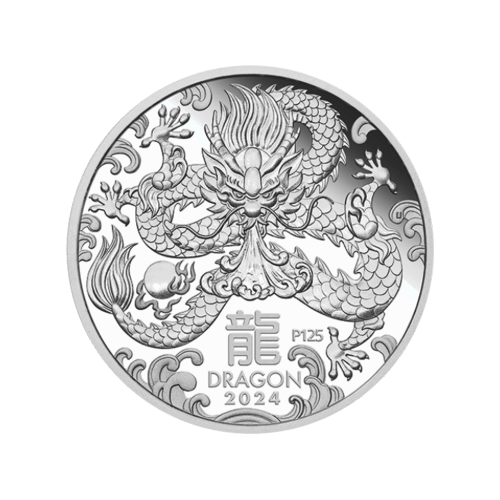 1/2 oz 2024 Lunar Year of the Dragon Proof Silver Coin | Perth Mint