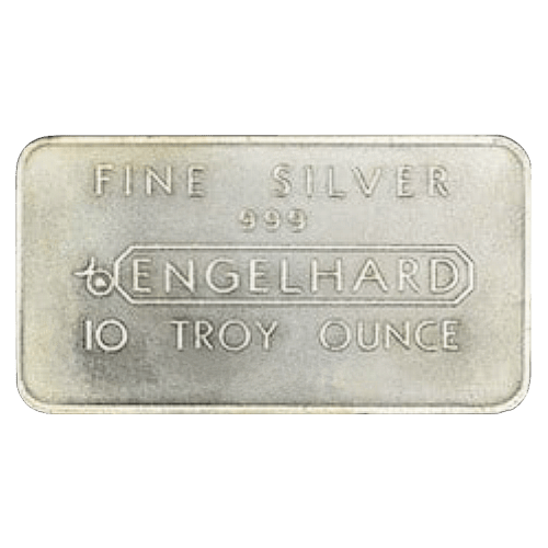 10 oz Rare Vintage Silver Bar | Engelhard