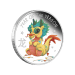 Pièce 1/2 once d'argent Épreuve numismatique coloré Lunaire Année du bébé Dragon 2024 | Monnaie de Perth