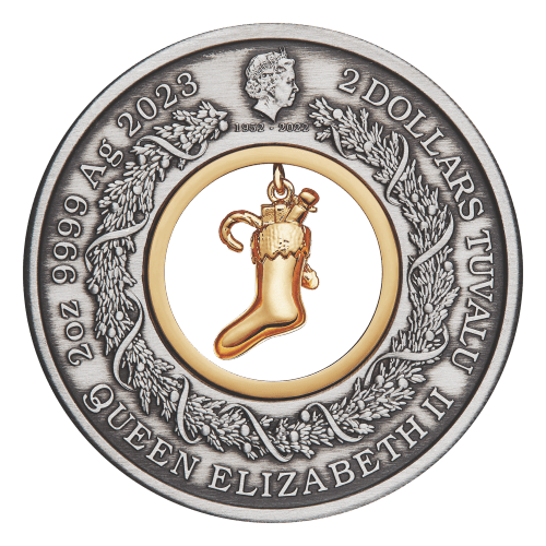2 oz 2023 The Night Before Christmas Antiqued Silver Coin | Perth Mint