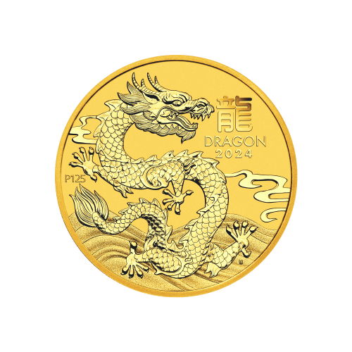 1/2 oz 2024 Lunar Year of the Dragon Gold Coin | Perth Mint
