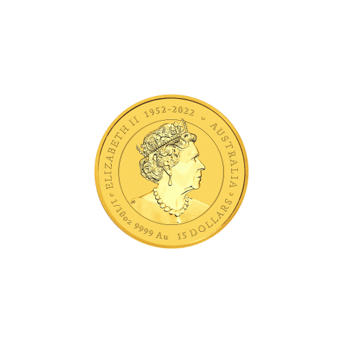 Pièce 1/10 once d'or Lunaire Année du Dragon 2024 | Monnaie de Perth