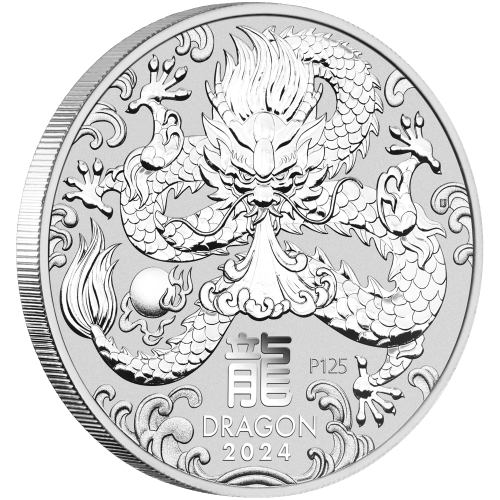 1 kilo 2024 Lunar Year of the Dragon Silver Coin | Perth Mint