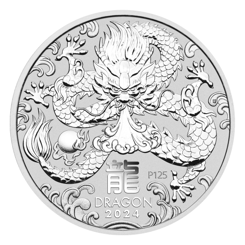 1 oz 2024 Lunar Year of the Dragon Silver Coin | Perth Mint